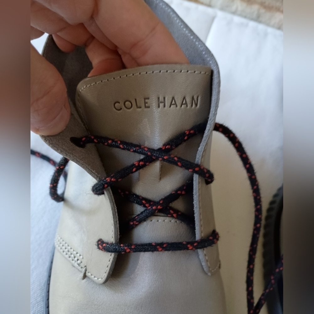 Cole Haan Gray Chukka Boots with Black Soles_7 - Picture 3 of 8